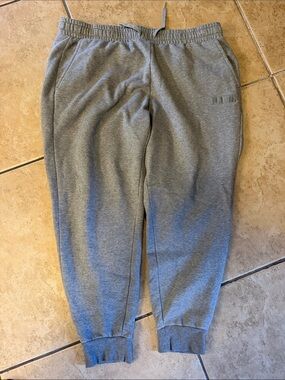 Puma Gray Fleece-Lined Sweatpants